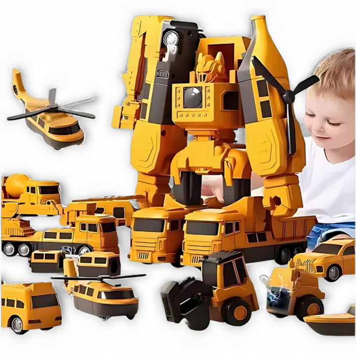 Robô de Carros Magnéticos Infantil
