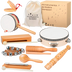 Kit 10 Instrumentos de Madeira Montessori