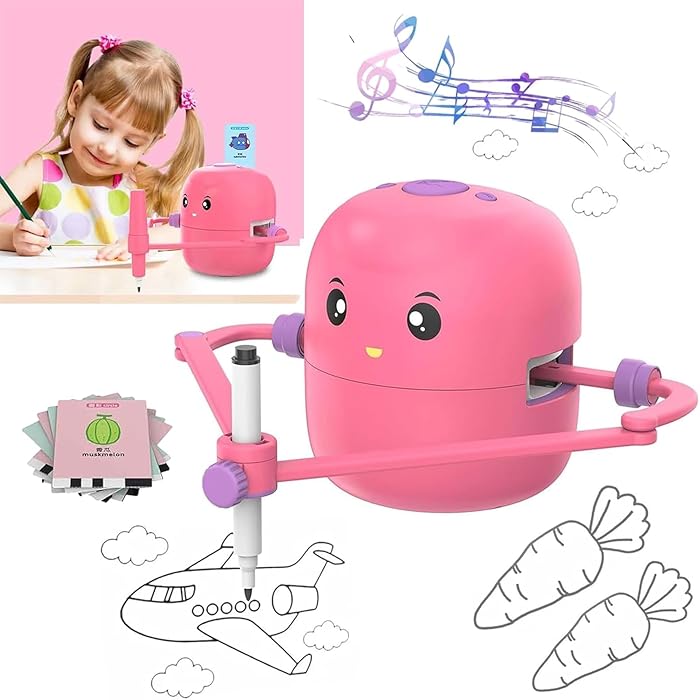 Kit Robô Interativo Desenhista 100 Desenhos