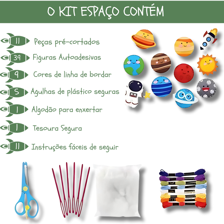 Kit de Costura Infantil Montessori