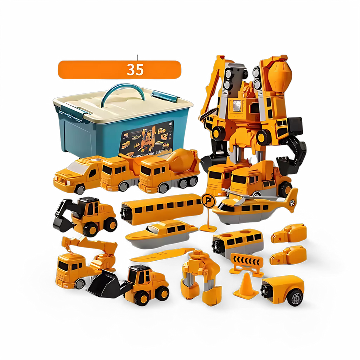 Robô de Carros Magnéticos Infantil
