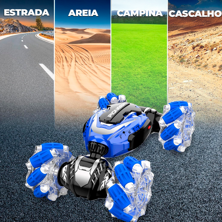 Carrinho Acrobático com Sensor de Gestos de Mão + Controle Remoto Extra de Brinde