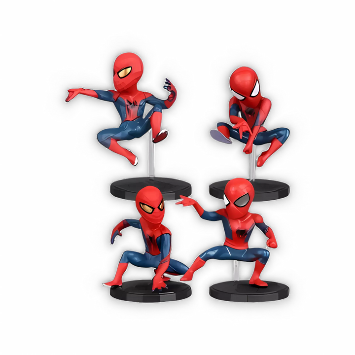Conjunto de 4 Action Figure Homem-Aranha - de 6 a 8cm