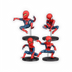 Conjunto de 4 Action Figure Homem-Aranha - de 6 a 8cm