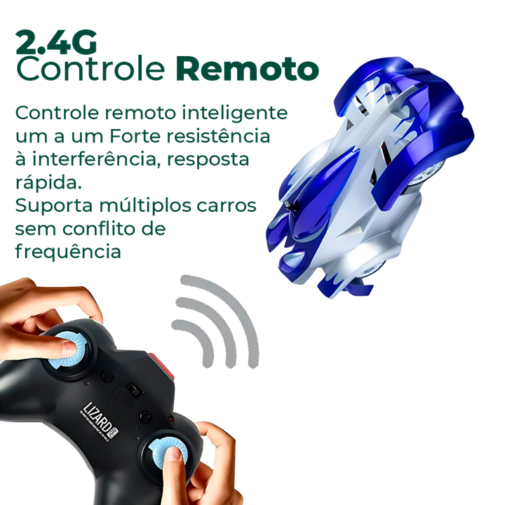 Carrinho de Controle Remoto Anti-gravidade - Anda no Teto e na Parede